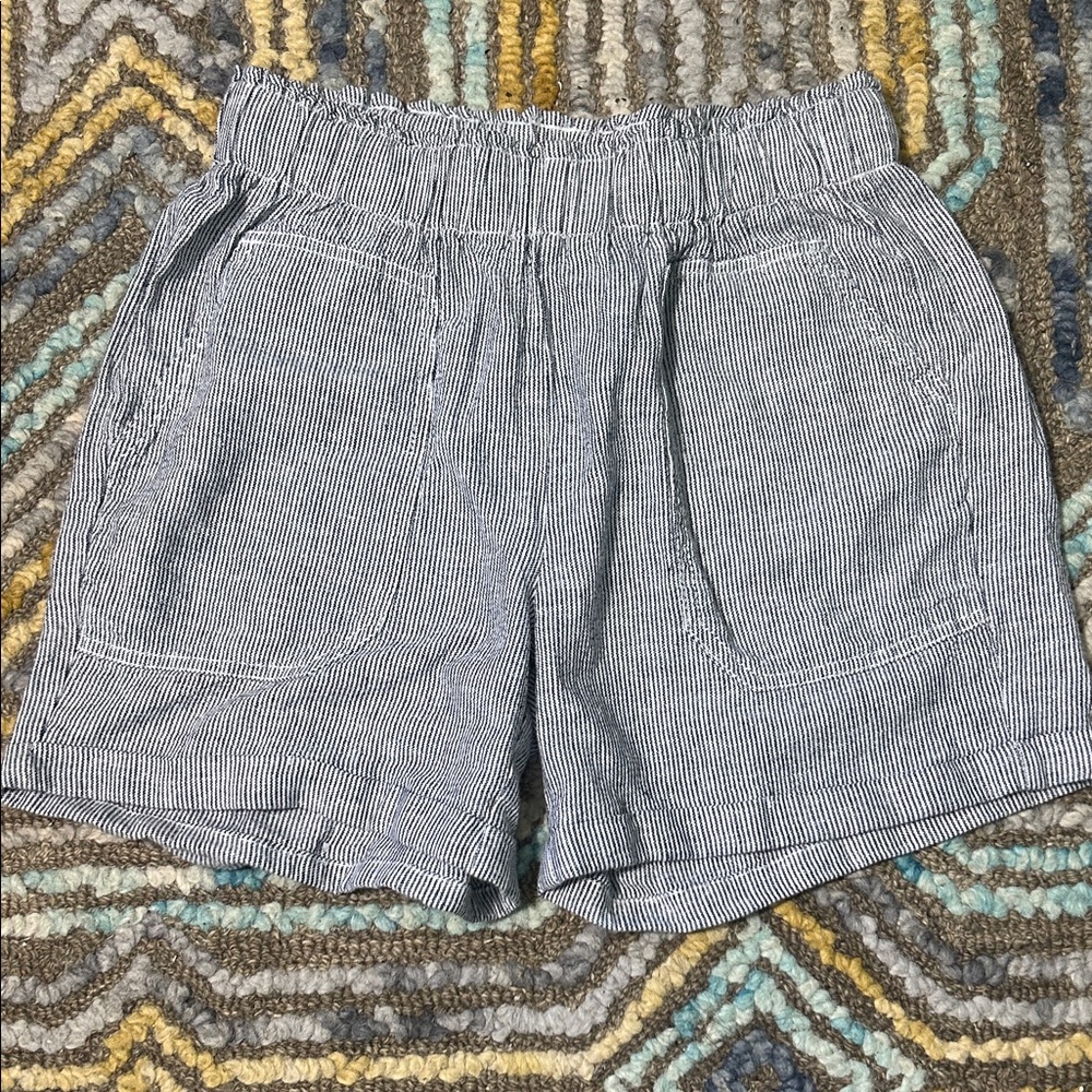 Briggs New York Black and White Striped Women's Shorts